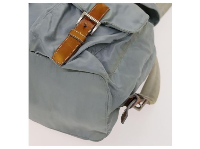 PRADA Backpack Nylon Light Blue Silver Auth 118295 Silvery - view 16