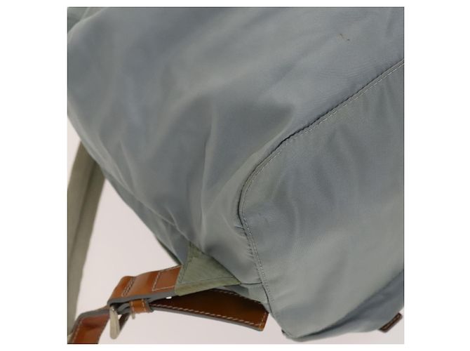 PRADA Backpack Nylon Light Blue Silver Auth 118295 Silvery - view 19