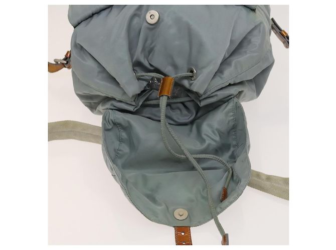 PRADA Backpack Nylon Light Blue Silver Auth 118295 Silvery - view 23