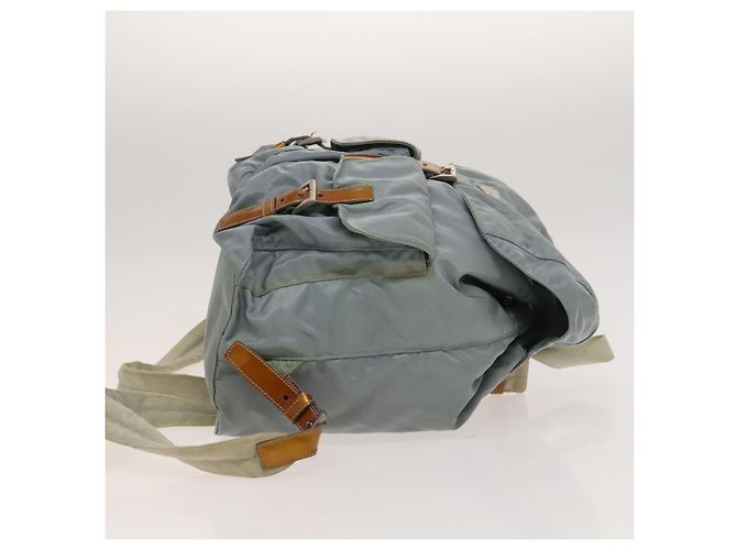PRADA Backpack Nylon Light Blue Silver Auth 118295 Silvery - view 3