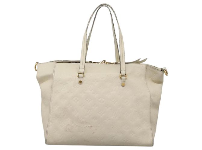 LOUIS VUITTON Borsa Monogram Empreinte Lumineuse PM 2way Bianca M93411 Auth yk17816 Bianco - vista 2