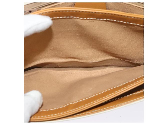 Gucci Borsa a spalla Micro GG Supreme PVC Beige Oro 004 904 0261 Auth BA1184 D'oro - vista 10