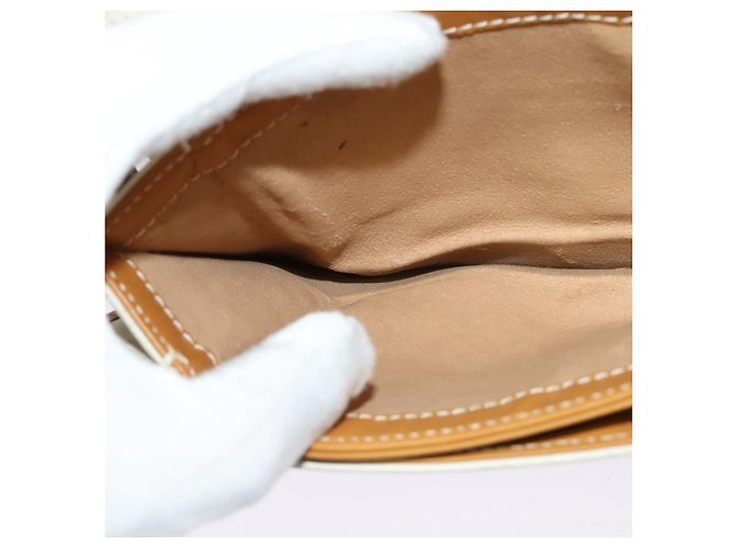 Gucci Borsa a spalla Micro GG Supreme PVC Beige Oro 004 904 0261 Auth BA1184 D'oro - vista 20