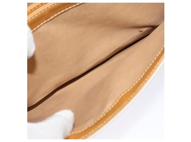 Gucci Borsa a spalla Micro GG Supreme PVC Beige Oro 004 904 0261 Auth BA1184 D'oro - vista 23