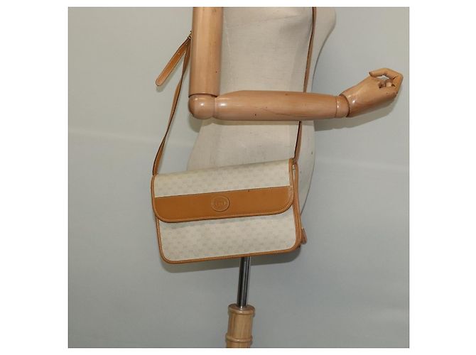 Gucci Borsa a spalla Micro GG Supreme PVC Beige Oro 004 904 0261 Auth BA1184 D'oro - vista 24