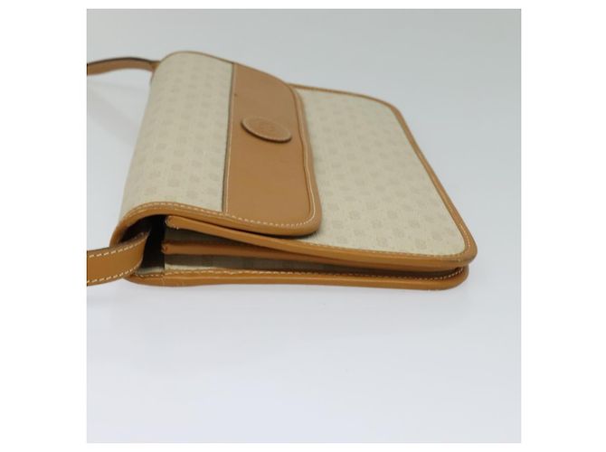 Gucci Borsa a spalla Micro GG Supreme PVC Beige Oro 004 904 0261 Auth BA1184 D'oro - vista 3