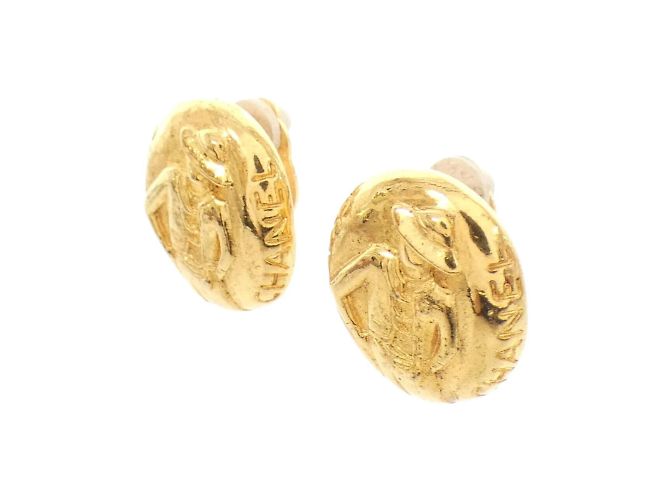 Orecchini a clip dorati Chanel D'oro - vista 2
