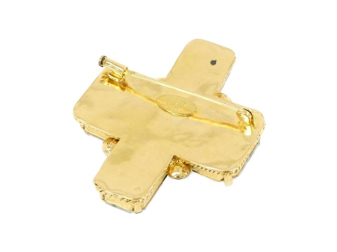 Chanel Brosche Gold, Grün und Rot Golden - Ansicht 2