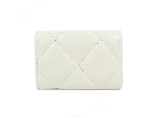 Cartera Chanel 19 Línea AP1789 Blanco - vista 2