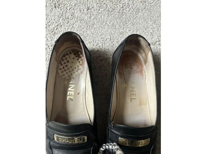Mocassini Chanel in pelle nera Nero - vista 5