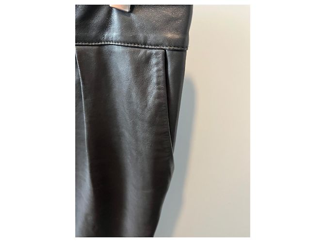 Hallhuber Lederhose Dunkelrot Bordeaux - Ansicht 4