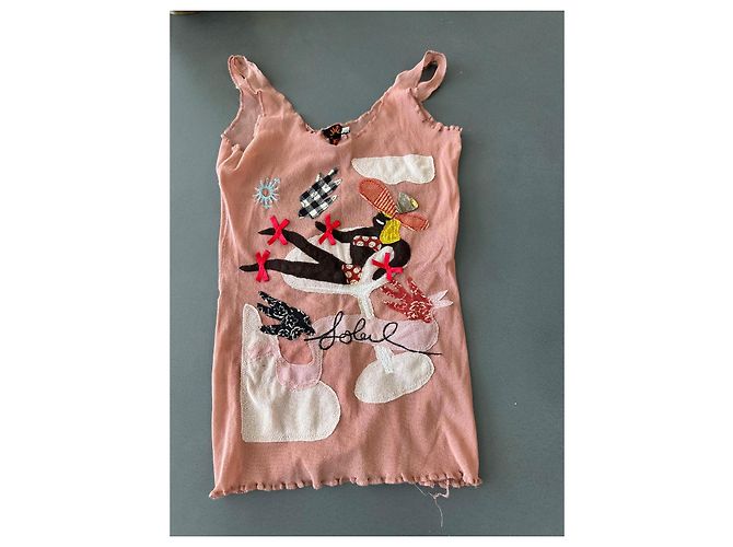 Top Jean Paul Gaultier Sol Rosa Patchwork Poliamida - vista 2