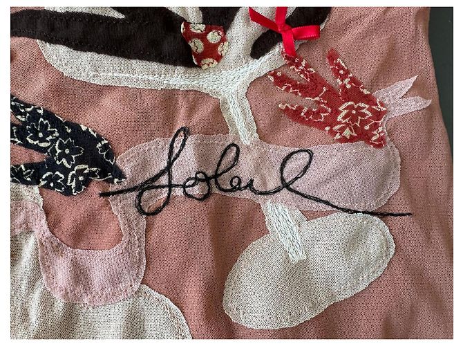 Top Jean Paul Gaultier Sol Rosa Patchwork Poliamida - vista 3