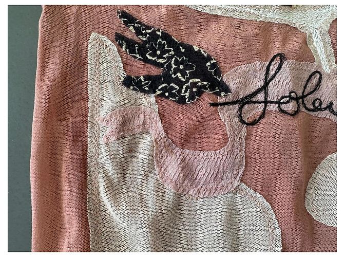 Top Jean Paul Gaultier Sol Rosa Patchwork Poliamida - vista 5