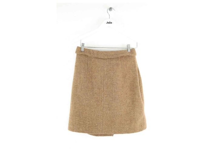 Valentine Gauthier Mini falda de lana marrón Castaño - vista 3