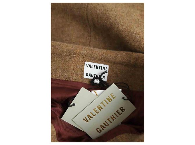 Valentine Gauthier Mini falda de lana marrón Castaño - vista 5