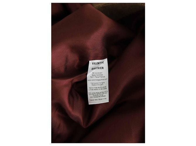 Valentine Gauthier Mini falda de lana marrón Castaño - vista 6