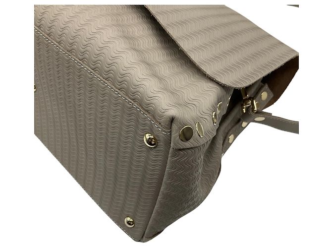 Borsa Postina M in pelle taupe Zanellato - vista 5