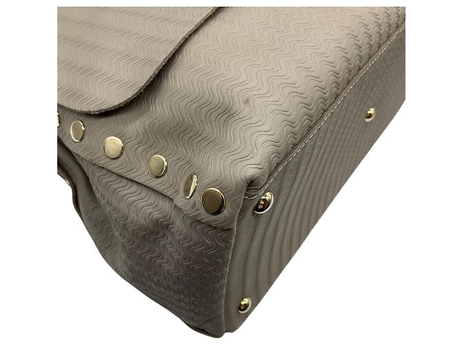 Borsa Postina M in pelle taupe Zanellato - vista 6