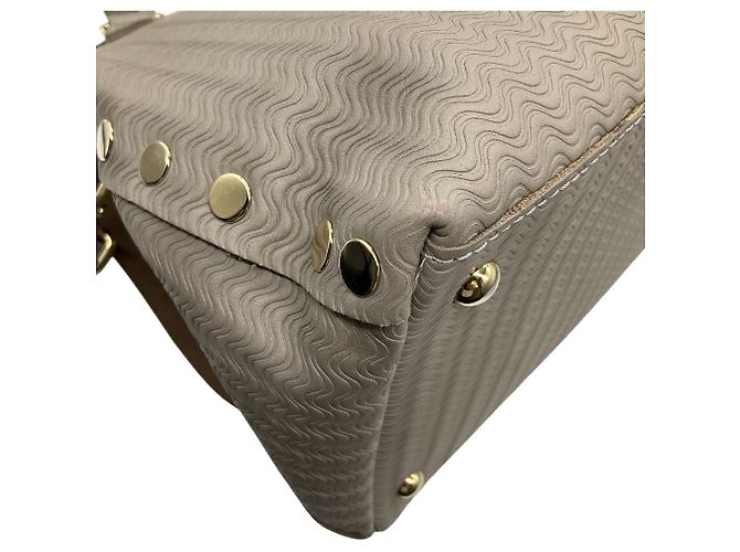 Borsa Postina M in pelle taupe Zanellato - vista 8