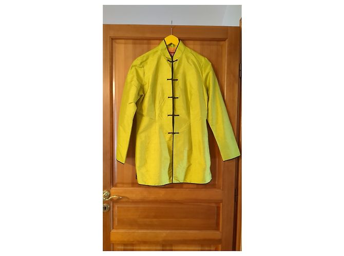 Autre Marque Camicia in seta gialla Shangai Tang Giallo - vista 2