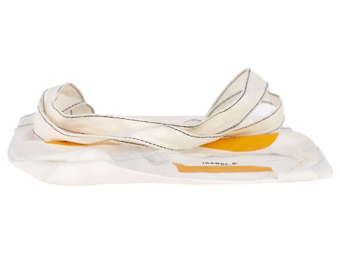 Étoile Isabel Marant bedruckte Tasche aus weißem Canvas - Ansicht 2