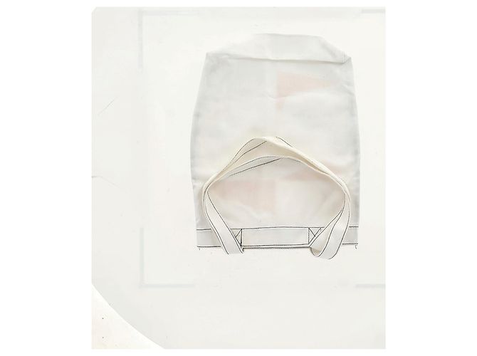 Étoile Isabel Marant bedruckte Tasche aus weißem Canvas - Ansicht 9