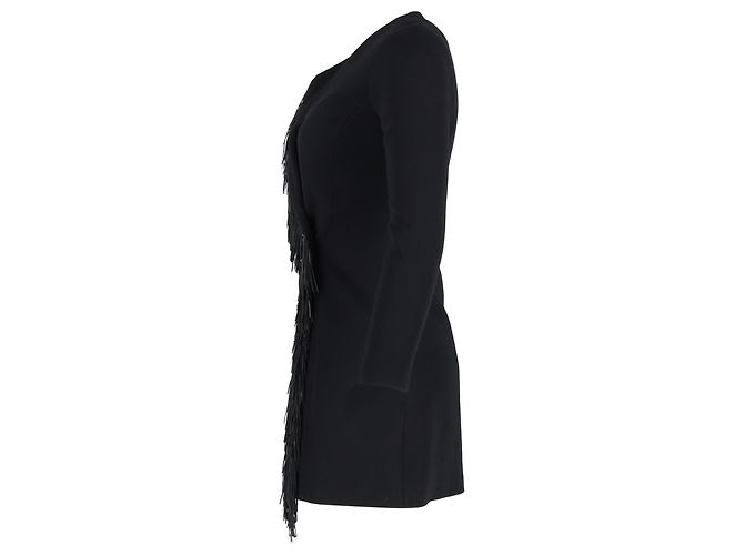 Abito mini con frange Alexander Wang in viscosa nera Nero - vista 2