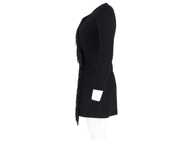 Abito mini con frange Alexander Wang in viscosa nera Nero - vista 5