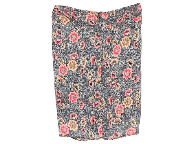 Jupe Sevan en soie imprimée florale Isabel Marant Étoile - vue 2