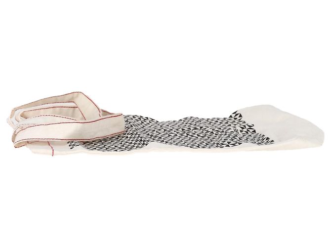 Isabel Marant bedruckte Canvas-Tasche aus weißer Baumwolle - Ansicht 3