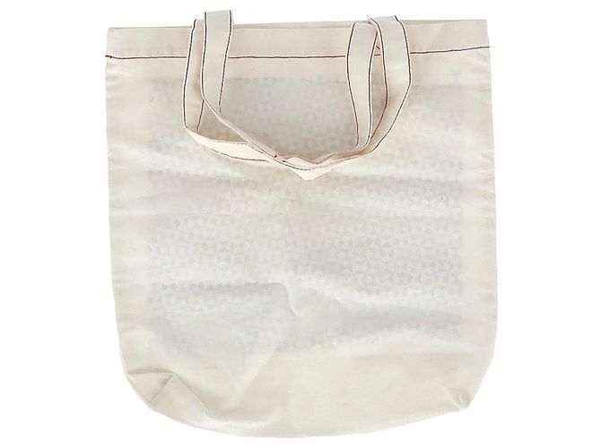 Isabel Marant bedruckte Canvas-Tasche aus weißer Baumwolle - Ansicht 4