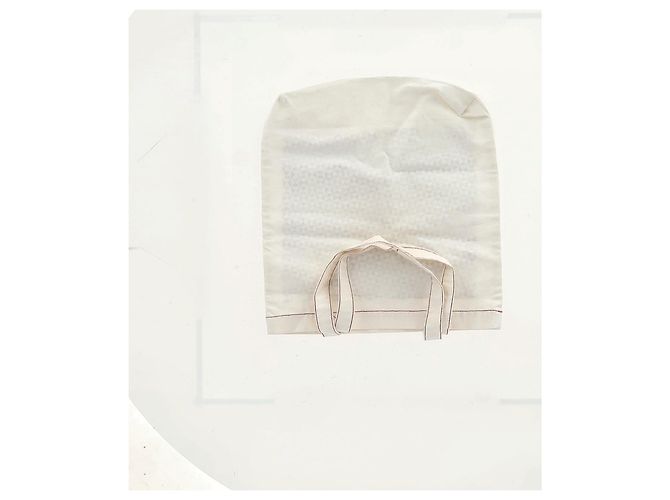 Isabel Marant bedruckte Canvas-Tasche aus weißer Baumwolle - Ansicht 9