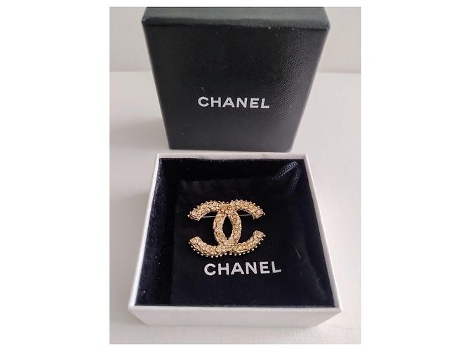 Chanel CC Modell Brosche Golden - Ansicht 10