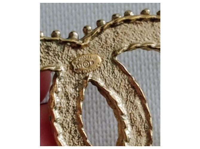 Chanel CC Modell Brosche Golden - Ansicht 11