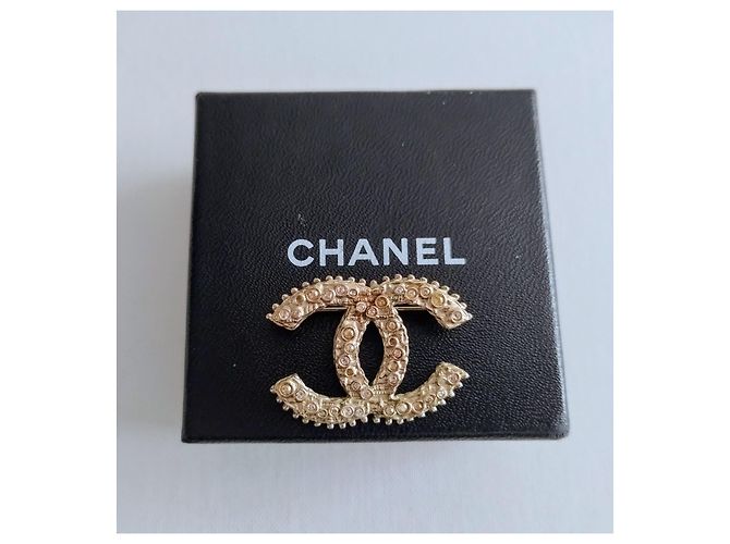 Chanel CC Modell Brosche Golden - Ansicht 3