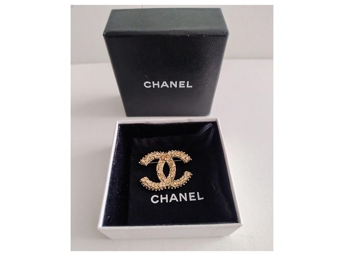 Chanel CC Modell Brosche Golden - Ansicht 5