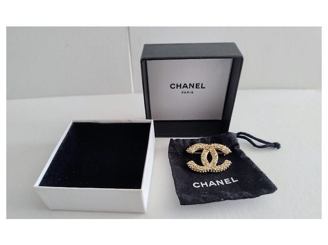 Chanel CC Modell Brosche Golden - Ansicht 7