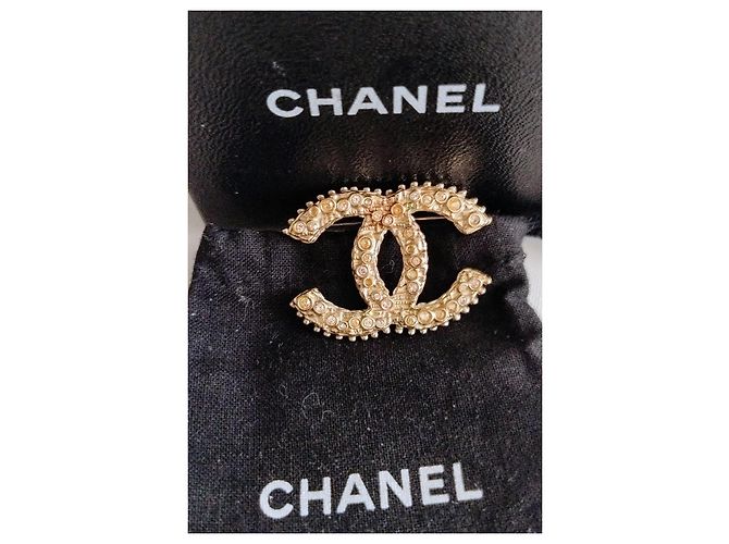 Chanel CC Modell Brosche Golden - Ansicht 8