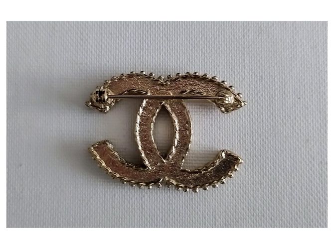 Chanel CC Modell Brosche Golden - Ansicht 9