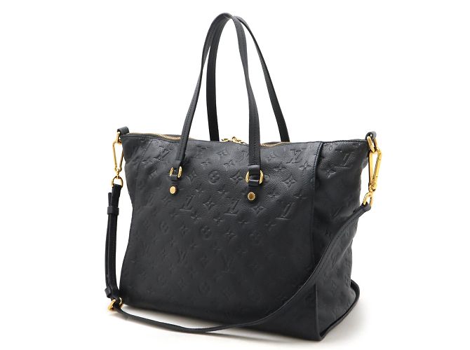 Borsa tote Lumineuse PM in Monogram Empreinte Louis Vuitton Blu navy - vista 3