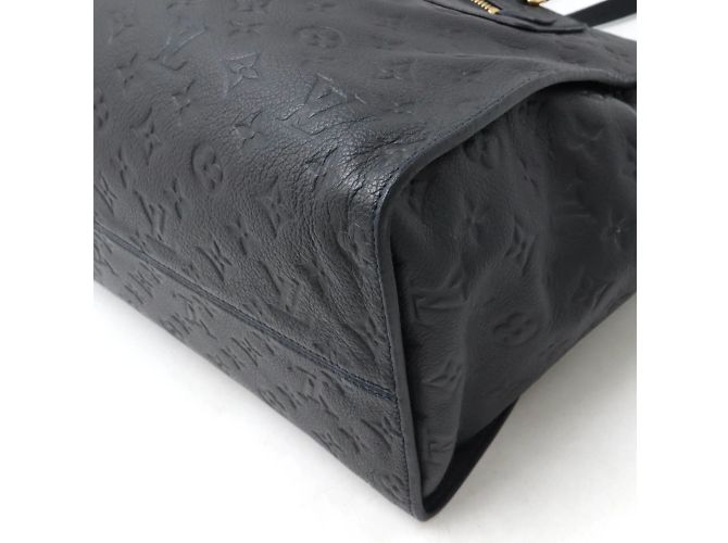 Borsa tote Lumineuse PM in Monogram Empreinte Louis Vuitton Blu navy - vista 4