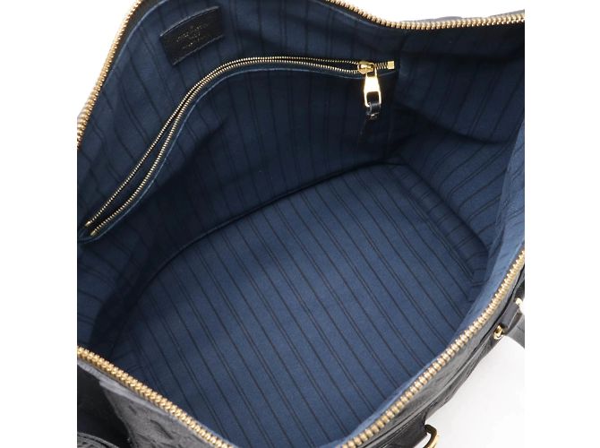 Borsa tote Lumineuse PM in Monogram Empreinte Louis Vuitton Blu navy - vista 8