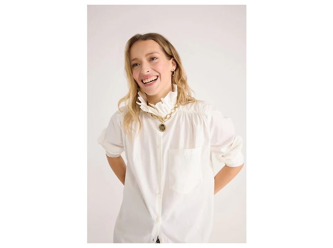 Camisa Balzac Paris Léonor blanca de algodón Blanco - vista 2