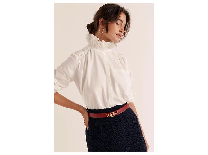 Camisa Balzac Paris Léonor blanca de algodón Blanco - vista 3