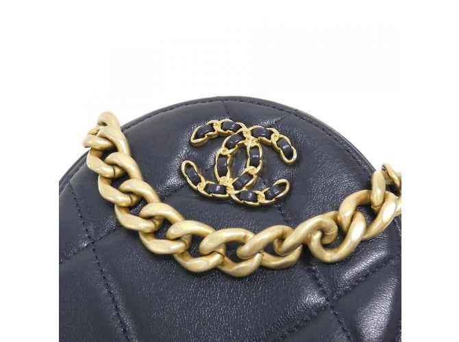 Borsa a spalla Chanel 19 Linea AP0945 Blu navy - vista 5