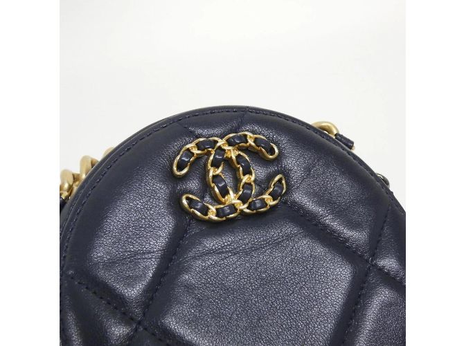 Borsa a spalla Chanel 19 Linea AP0945 Blu navy - vista 6