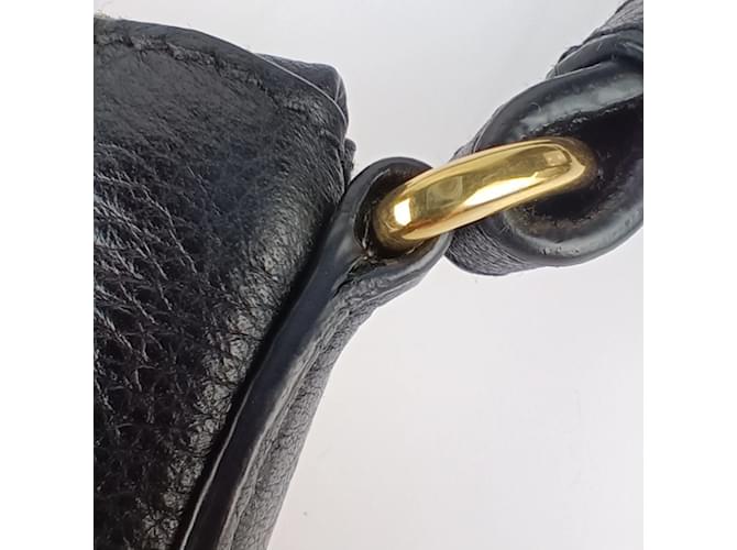 Prada Schultertasche aus schwarzem Vitello Daino - Ansicht 6
