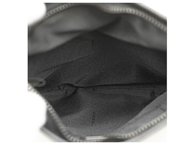 Borsa a tracolla in tela Zucchino nera di Fendi Nero - vista 4