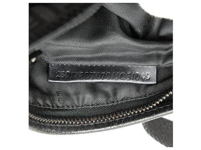 Borsa a tracolla in tela Zucchino nera di Fendi Nero - vista 6